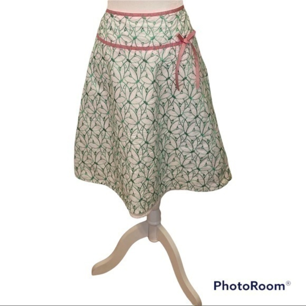 Bamboo Traders Embroidered Skirt Size 14